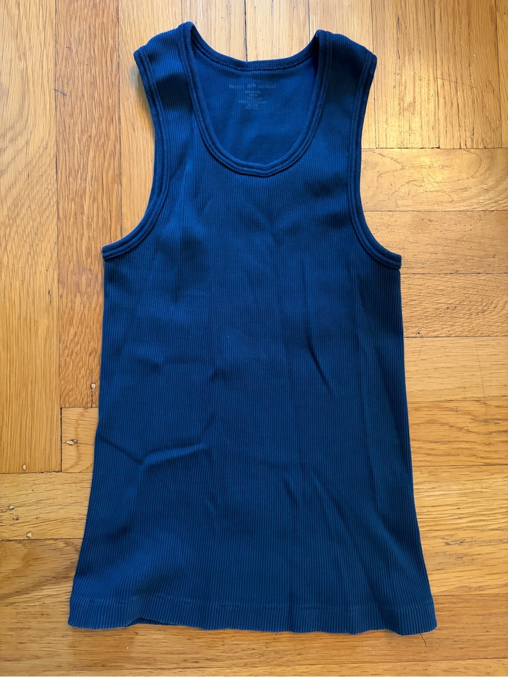 Brandy Melville Navy Ribbed Tank Top